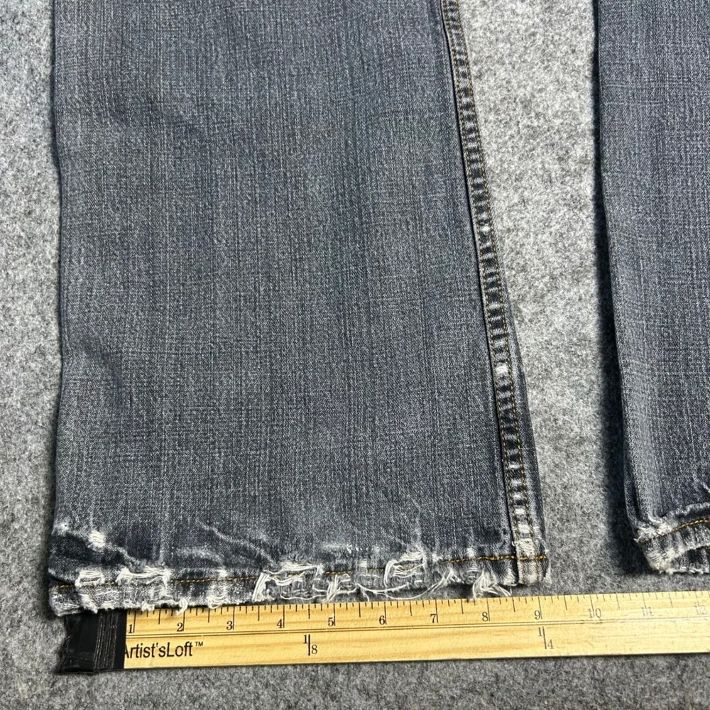 Monarchy Baggy Skater Jeans Gray Faded Wash Y2K Vintage 90s Size 38x32